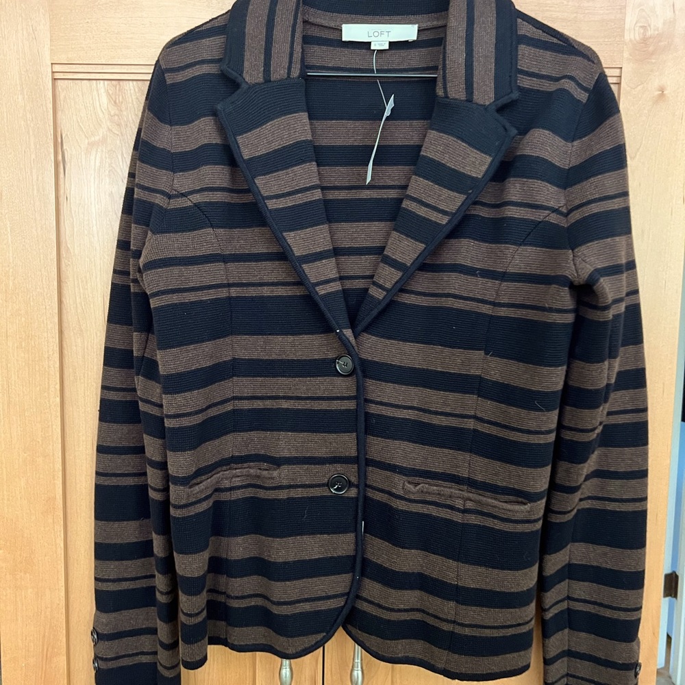 Chocolate Brown and Black Jacket Size Small